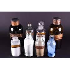Check spelling or type a new query. A Collection Of 19th Century Apothecary Glass Jars Most With Partial Contents The Largest 30 Cm Hi