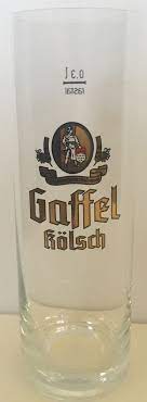 gaffel kolsch german beer glass 0 3 liters drinking collectible flawed german beer beer glass beer