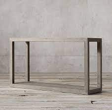 Herringbone Console Table Restoration Hardware Overall 60 W X 19 D X 33 H Open Space 28 H Herringbone Wood Floor Console Table Wood Floors