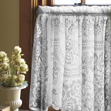 victorian rose lace kitchen tier, swags