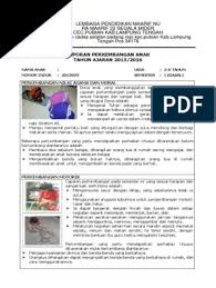 Contoh raport paud semester 1. 6 Contoh Raport Paud Aka Laporan Semester