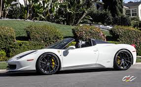 Visual changes for the spider included body coloured lower cladding pieces, a specially designed engine cover and a manual folding soft top. Ferrari 458 Spyder Cec