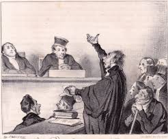 Lithographie Caricature Honore Daumier Avocat Lawyer Justice Tribunal Juges 1839 Dessin Caricature Lithographie Caricature