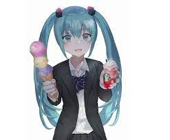Ice Cream Hatsune Miku Miku Anime
