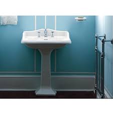 rectangular pedestal bathroom sink