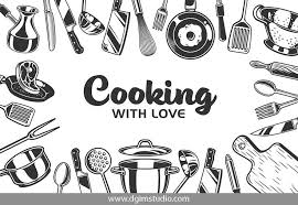 Cooking Emblems Kitchen Background Design Your Own Poster Kitchen Icon