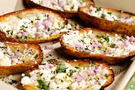 Super Bowl Greek Style Potato Skins Recipe Recipe Potato Skins Recipes Superbowl Food Appetizers
