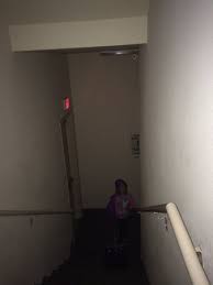 Completely Dark Stairwell With No Emergency Lighting Due To Power Outage Picture Of Hilton Garden Inn Bakersfield Tripadvisor