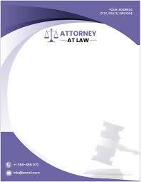 Use a professional letterhead template to write business statements. Attorney At Law Letterhead Templates For Ms Word Microsoft Word Letterhead Templates