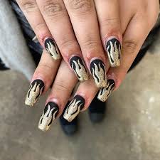 Exuding chic versatility, this color selection. Black Gold Nail Designs 51 Fabulous Ways To Rock Em