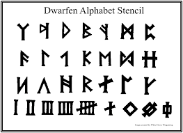 Dethek was the runic alphabet of the dwarves under ad&d 1st/2nd edition . Warhammer Dwarfen Rune Alphabet Stencil Album On Imgur