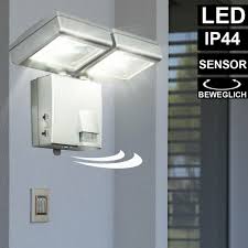 Luxus Led Wand Lampe Garagen Sensor Aussen Bereich Strahler Bewegungsmelder Ip44