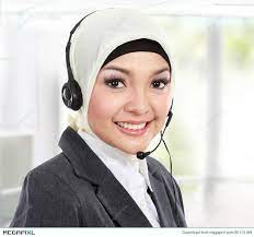 Customer service representative, customer support representative, english teacher and more on indeed.com. Beautiful Muslim Woman Customer Service Operator Stock Photo 30113189 Megapixl