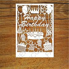 Download Happy Birthday Card Svg Files For Silhouette Cameo And Cricut Etsy