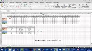 C'est à dire en saisissant heure d'arrivée + heure de fin + pauses (x 2 de 15 min) et déjeuner (45 min) cela remplie directement des cellules sous format. Excel Creation Planning Avec Calcul Automatique Des Heures Youtube