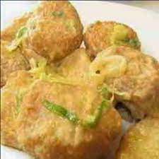 Resep Tahu Goreng Telur Asin D Cost Enak Dan Praktis Resep Olahan Tahu Food Yummy Food Recipes