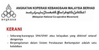 And angkasa is an apex cooperative representing all levels of cooperatives in malaysia. Panas Jawatan Kosong Kerani Angkatan Koperasi Kebangsaan Angkasa Terkini