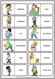 What's some health vocabulary for english learners? Health Problems Esl Vocabulary Worksheets