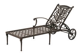 Used wrought iron chaise lounge with wheels. Grand Tuscany Collection Grand Tuscany Patio Furniture Collection
