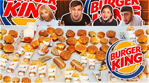 Meals include small hash browns and small coffee. Entire Burger King Menu In 10 Minutes Challenge 200 000 Calories Youtube