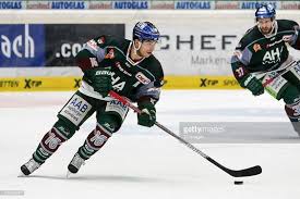 Aleksander Polaczek Of Augsburger Panther In Action During The Del Match Between Augsburg Panther And Adler Mannheim At The Curt Fren Augsburger Panther Panther