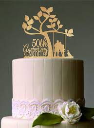 Happy 50 Th Anniversary Cake Topper Wedding Couple In A Swing With Cat Funny Wedding Cake Toppers Personalized Wedding Cake Toppers Cake Topper Wedding Couple