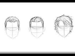 Anime hair is what makes anime. How To Draw Men S Hair Youtube