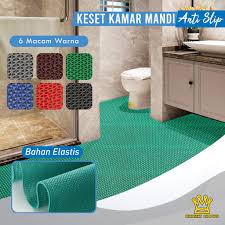 Warnanya elegan dan bisa membuat lantai anda terlihat lebih mewah dan berkelas. Bright Crown Keset Kamar Mandi Anti Slip Tebal 6mm Uk 50 X 120cm Shopee Indonesia