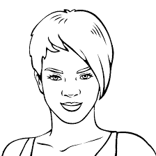 Rihanna People Coloring Pages Coloring Pages Rihanna