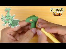 Pokemon Clay Art Sceptile Grass Type Pokemon Youtube Clay Art Type Pokemon Grass Type Pokemon