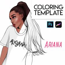 On our site you can print the coloring pages ariana grande. Best Brushes For Painting On Procreate Alicja Prints Procreate Brushes Free Ariana Grande Drawings Ariana