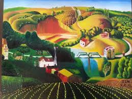 Cafe terrace on the place du forum vincent van gogh. Beautiful Landscape Inspired By Famous Artist By Jin2901 On Deviantart Landscape Paintings Famous Landscape Paintings Landscape Drawings