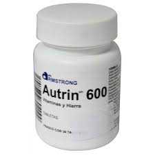 Grageas Autrin 600 Frasco Con 36 Grageas Ch Sitio De Chedraui