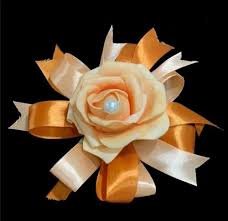 silk flower brooch for dress