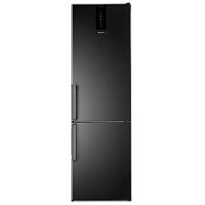 Summit frost free undercounter freezer with icemaker digital thermostat stainless steel door lock and black cabinet. Frost Free Fridge Freezer H7t 911t Ks H By Hotpoint Black Look Again