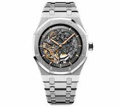 The company was founded by jules louis audemars and edward auguste piguet in the vallée de joux in 1875, acquiring the name audemars piguet & cie in 1881. Audemars Piguet Royal Oak Double Balance Wheel Openworked 15407st Oo 1220st 01 Preise Auf Chrono24 Vergleichen