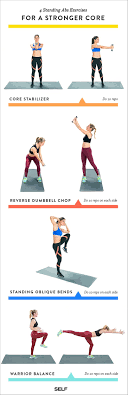 Give Yourself A Standing Corevation Standing Core Exercises Ab Floor Workout Exercise