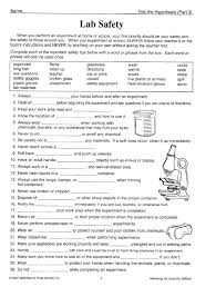 Pin On Lab Safety In 2020 Free Science Worksheets Scientific Method Worksheet Science Skills
