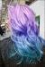Unicorn Pink Purple Blue Ombre Hair