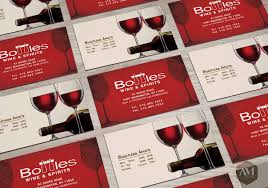 Bottle Wine Spirits Winery Business Card Design Design Amstudio Amdesign Wine And Spirits Wine Bottle Business Card Design
