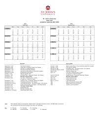 St Johns University Calender