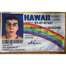 Mclovin Id College Flag Tapestry College Flags Flag Banners Funny Flags