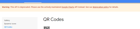 Deprecation Of Google Infographics Qr Codes Stack Overflow