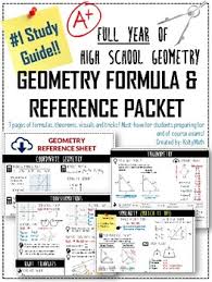 Geometry Formulas Worksheets Teaching Resources Tpt