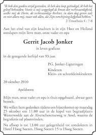 Genealogie van de familie Jonker