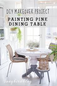How To Paint Pine Furniture Pine Table Makeover Pine Dining Table Dining Room Table Makeover Pine Furniture