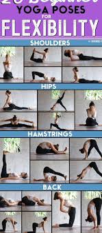 This beginner yoga routine consists of 16 poses. Yogaposesforbeginners 20 Beginner Yoga Poses For Flexibility Free Printable Y Yoga For Beginners Yoga Poses Yoga Poses For Beginners