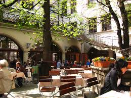 Hofbrauhaus Beer Courtyard Backyard Bar Munich Germany Backyard