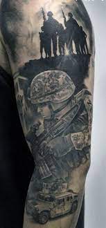 Top 91 Army Tattoos For Men Ideas 2021 Inspiration Guide Marine Tattoo Military Tattoos Military Sleeve Tattoo