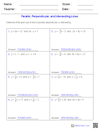 To download free algebra things to remember! Geometry Worksheets Parallel And Perpendicular Lines Worksheets